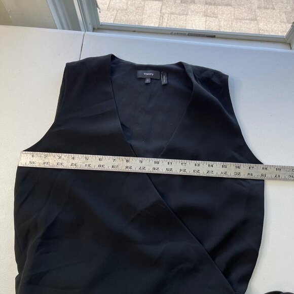 Theory Women's Alvmie Black Light Crepe Sleeveless‎ Jumpsuit Women's 2 - Picture 8 of 15